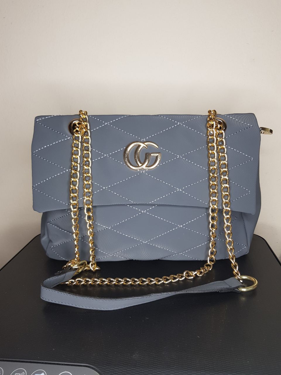 Signature Quilted Chain Shoulder Bag