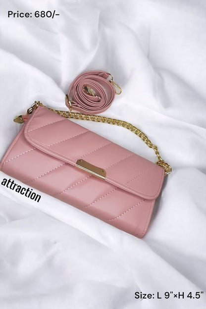 Quilted Chain Crossbody Bag – Elegant Mini Shoulder Purse for Women