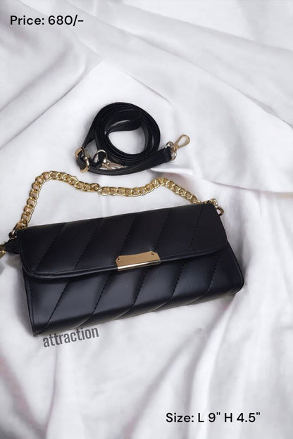 Quilted Chain Crossbody Bag – Elegant Mini Shoulder Purse for Women