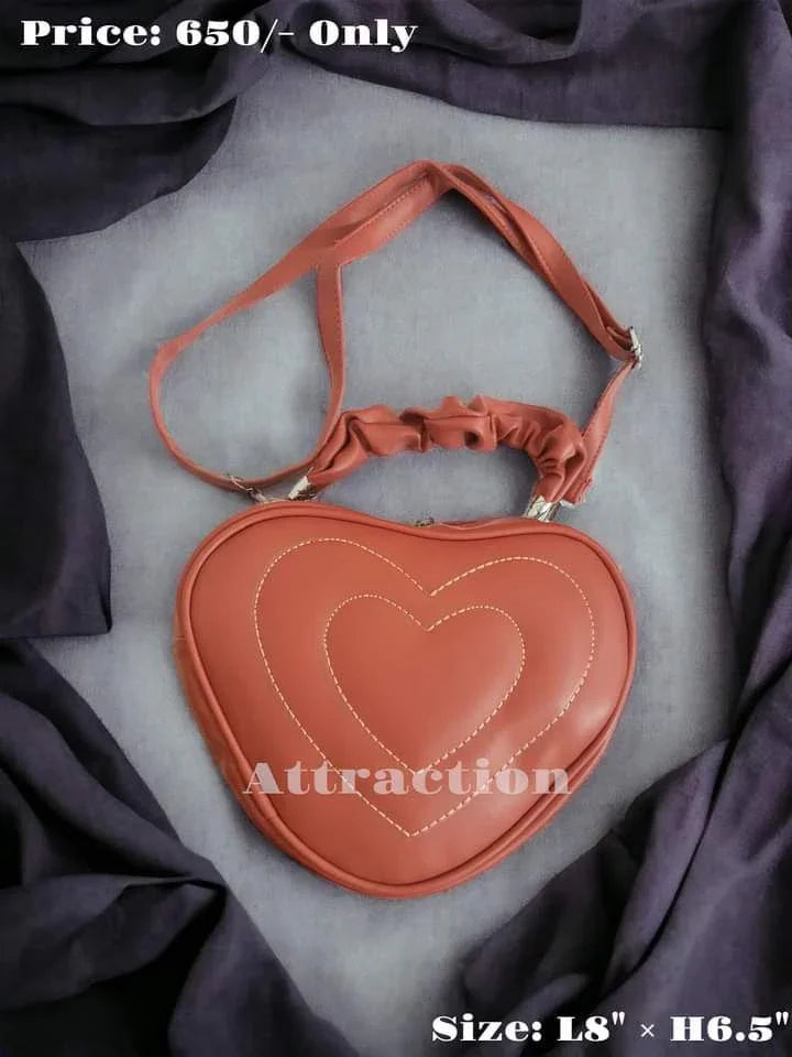 Heart-Shaped Crossbody Bag – Chic Mini Shoulder Purse for Women