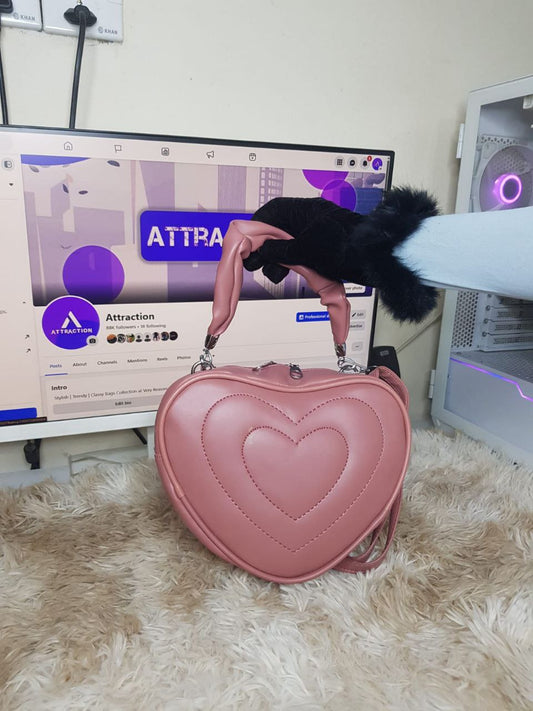Heart Silhouette Top Handle Bag