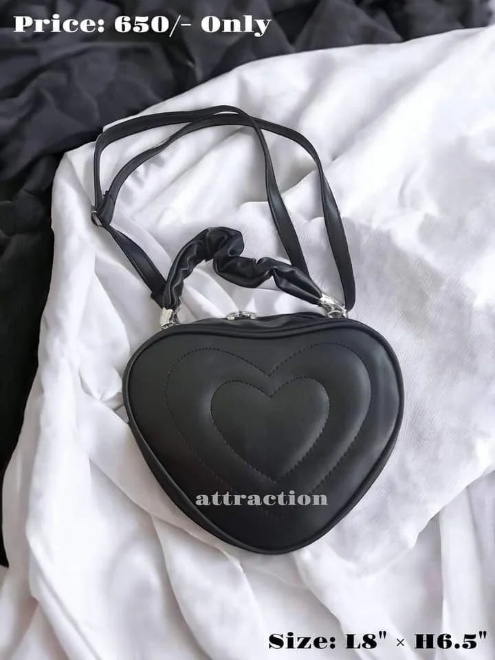Heart-Shaped Crossbody Bag – Chic Mini Shoulder Purse for Women