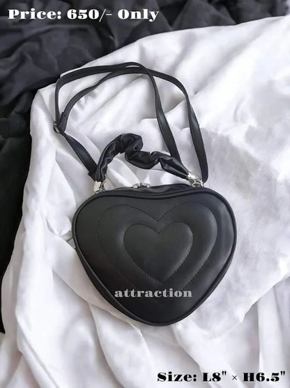 Heart-Shaped Crossbody Bag – Chic Mini Shoulder Purse for Women