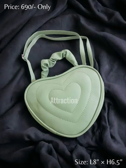 Heart-Shaped Crossbody Bag – Chic Mini Shoulder Purse for Women